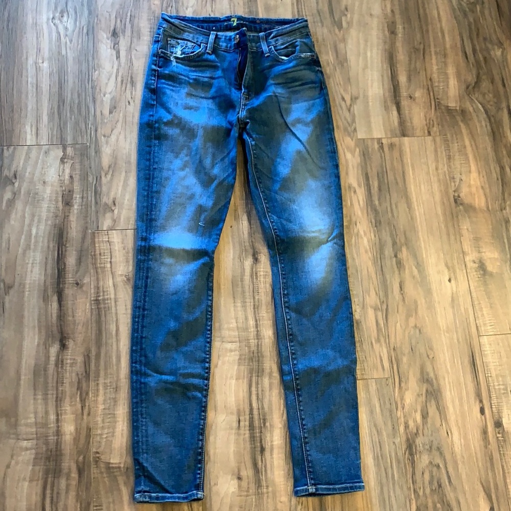 7 for All Mankind High Waist Skinny Jeans